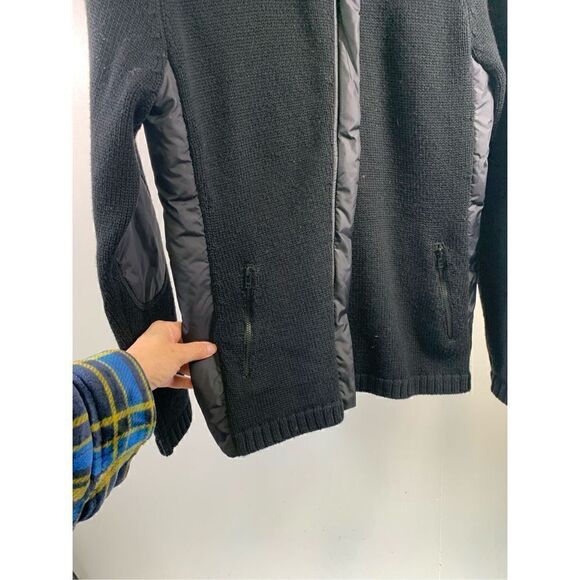 Eileen Fisher Black Knit Puffer Jacket Size S - Picture 4 of 9
